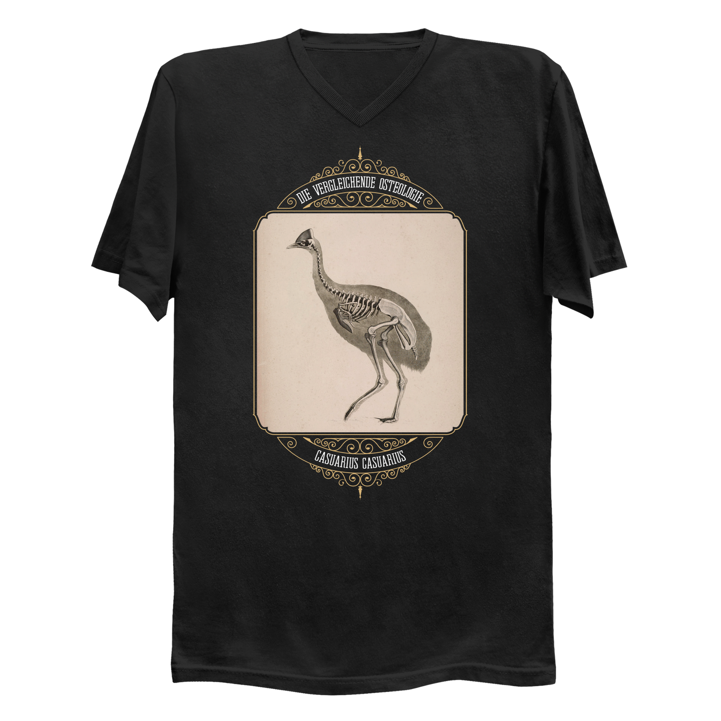 Cassowary Bird Skeletal Anatomy Men's V-Neck