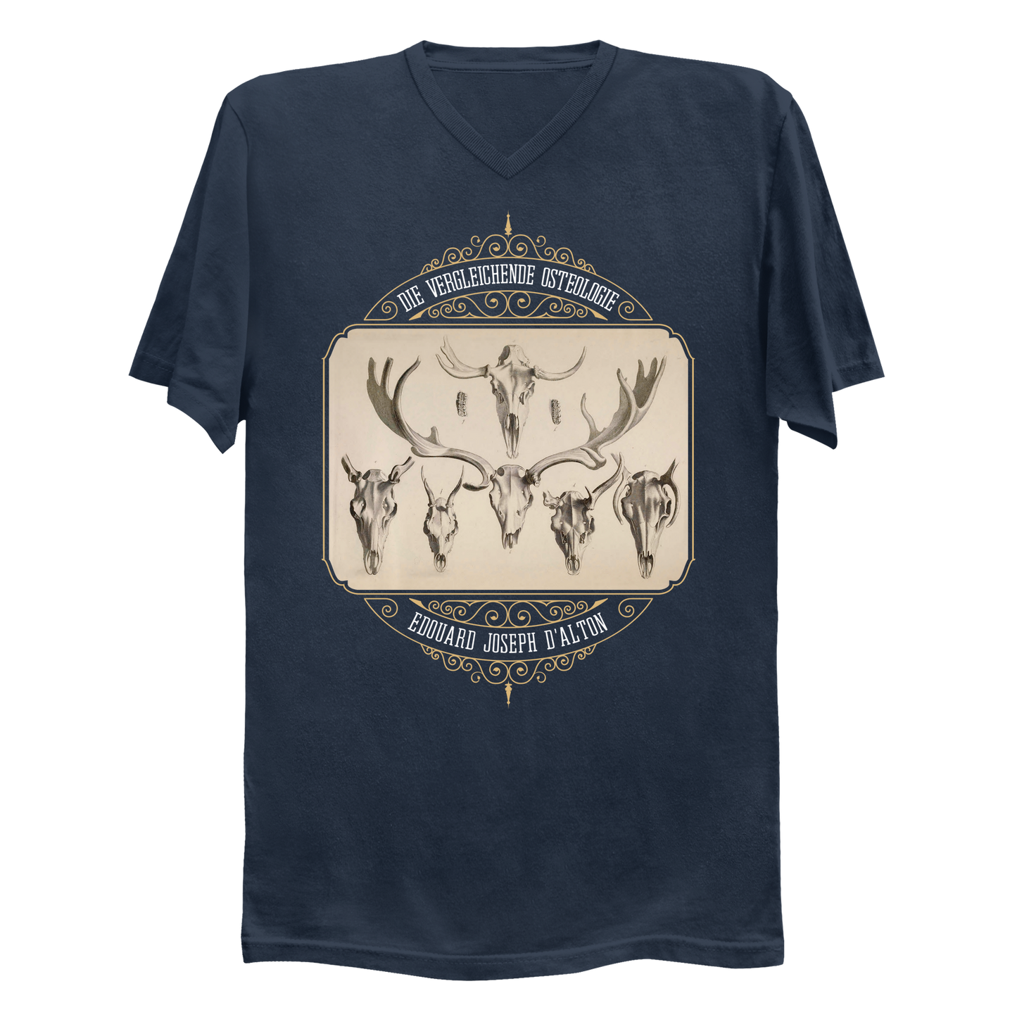 Antlered Skulls Vulture Culture Men's V-Neck