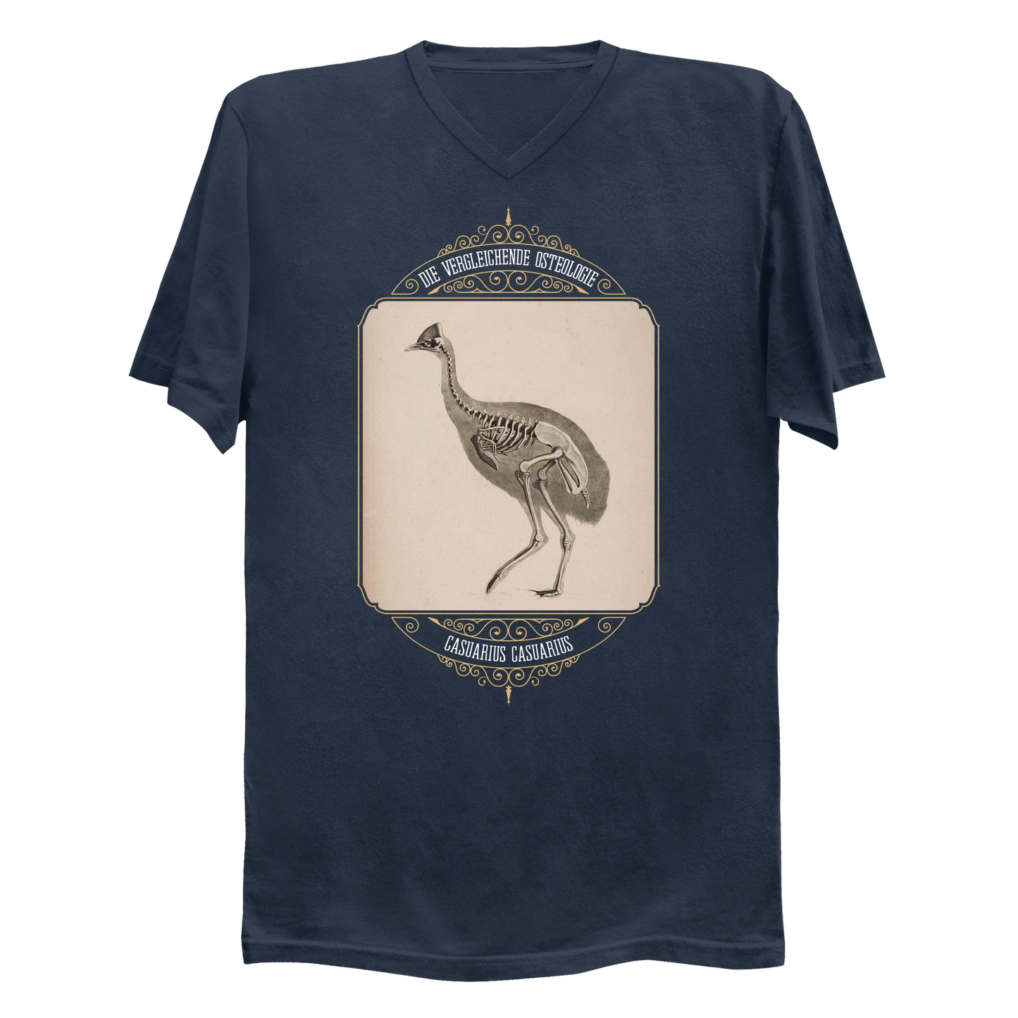 Cassowary Bird Skeletal Anatomy Men's V-Neck