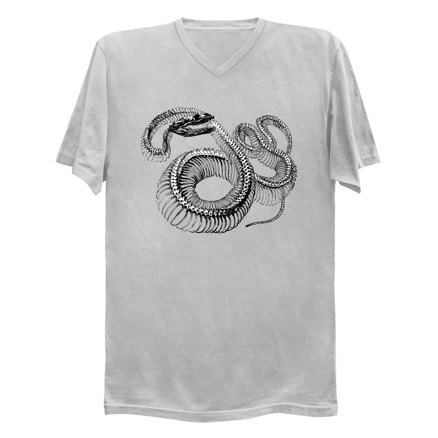 Twisted Snake Skeleton Men's V-Neck