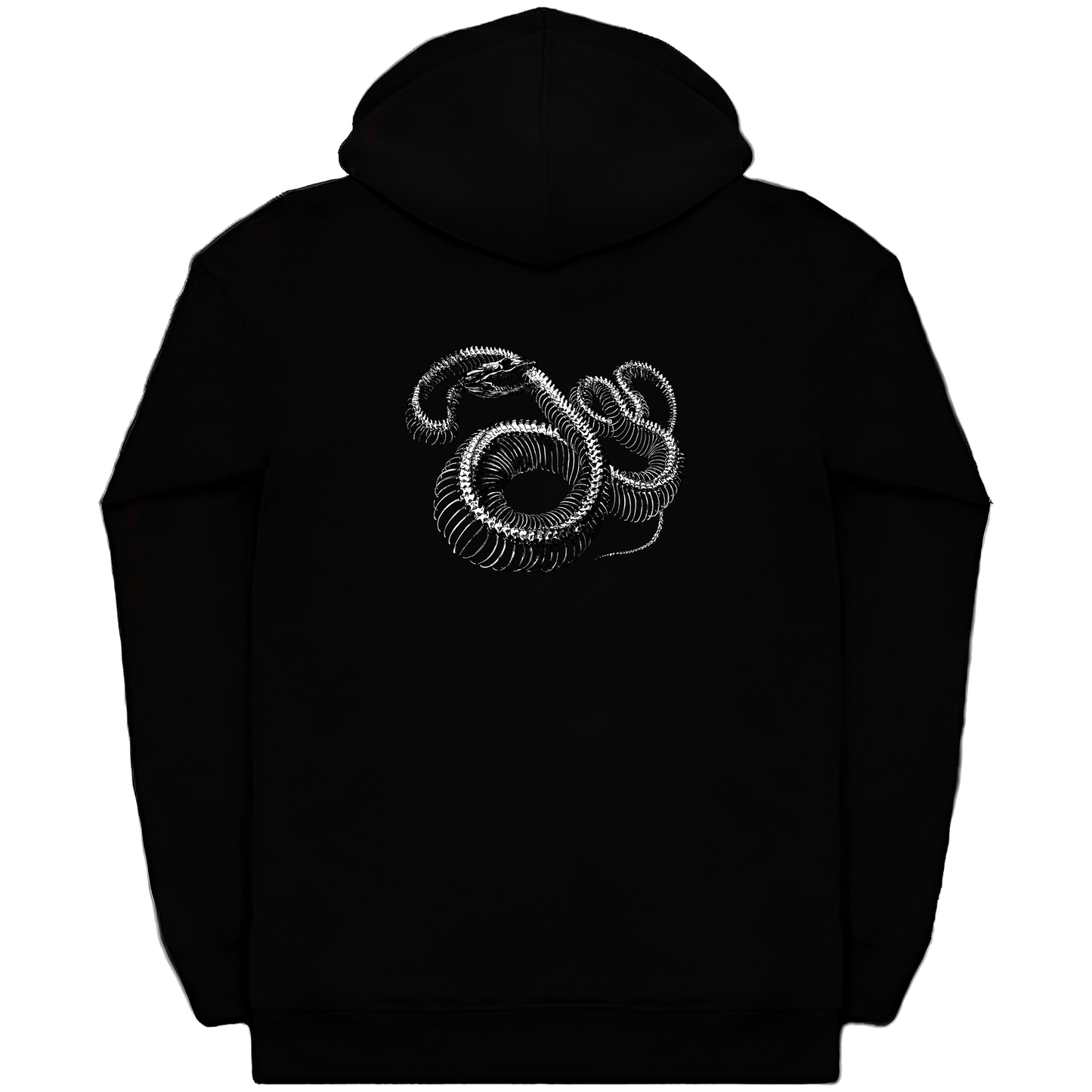 Twisted Snake Skeleton Heavyweight Zip Hoodie