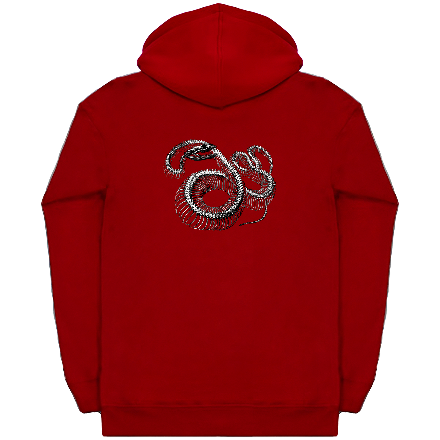 Twisted Snake Skeleton Heavyweight Zip Hoodie