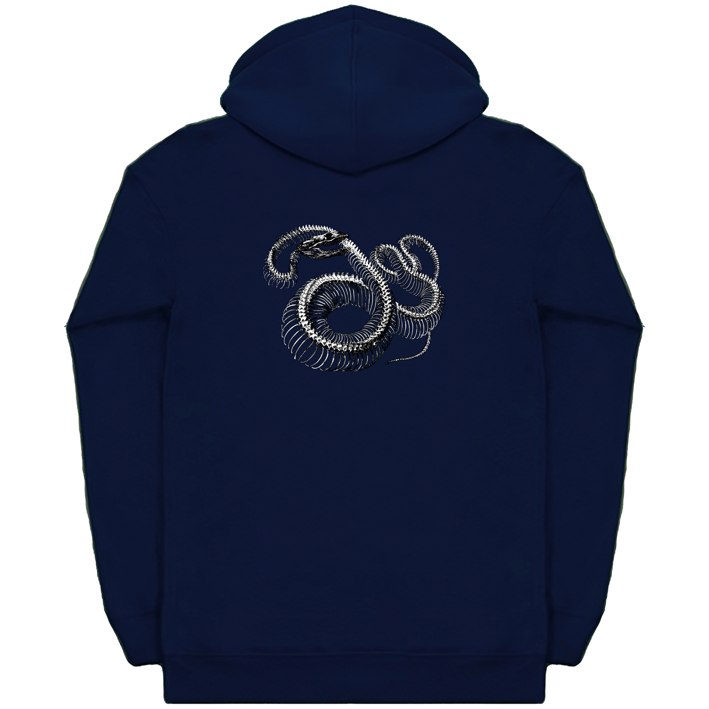 Twisted Snake Skeleton Heavyweight Zip Hoodie