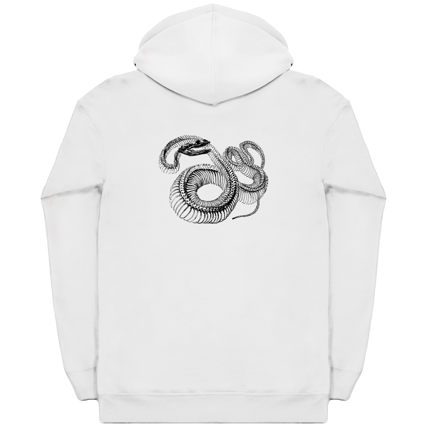 Twisted Snake Skeleton Heavyweight Zip Hoodie