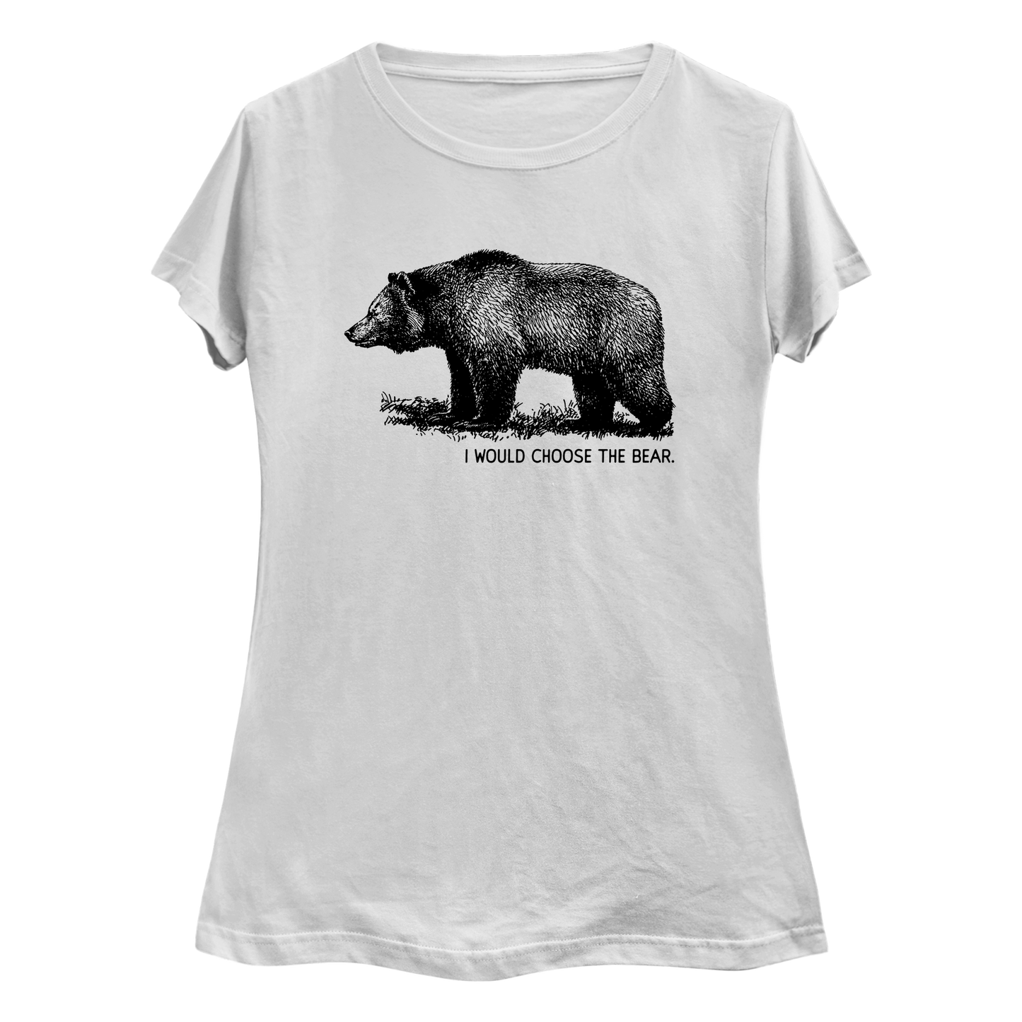 I Would Choose the Bear Women's Curvy Plus Size T-Shirt