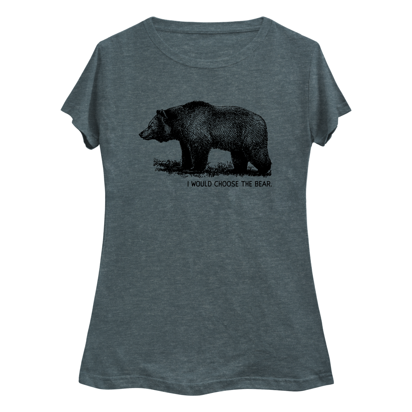 I Would Choose the Bear Women's Curvy Plus Size T-Shirt