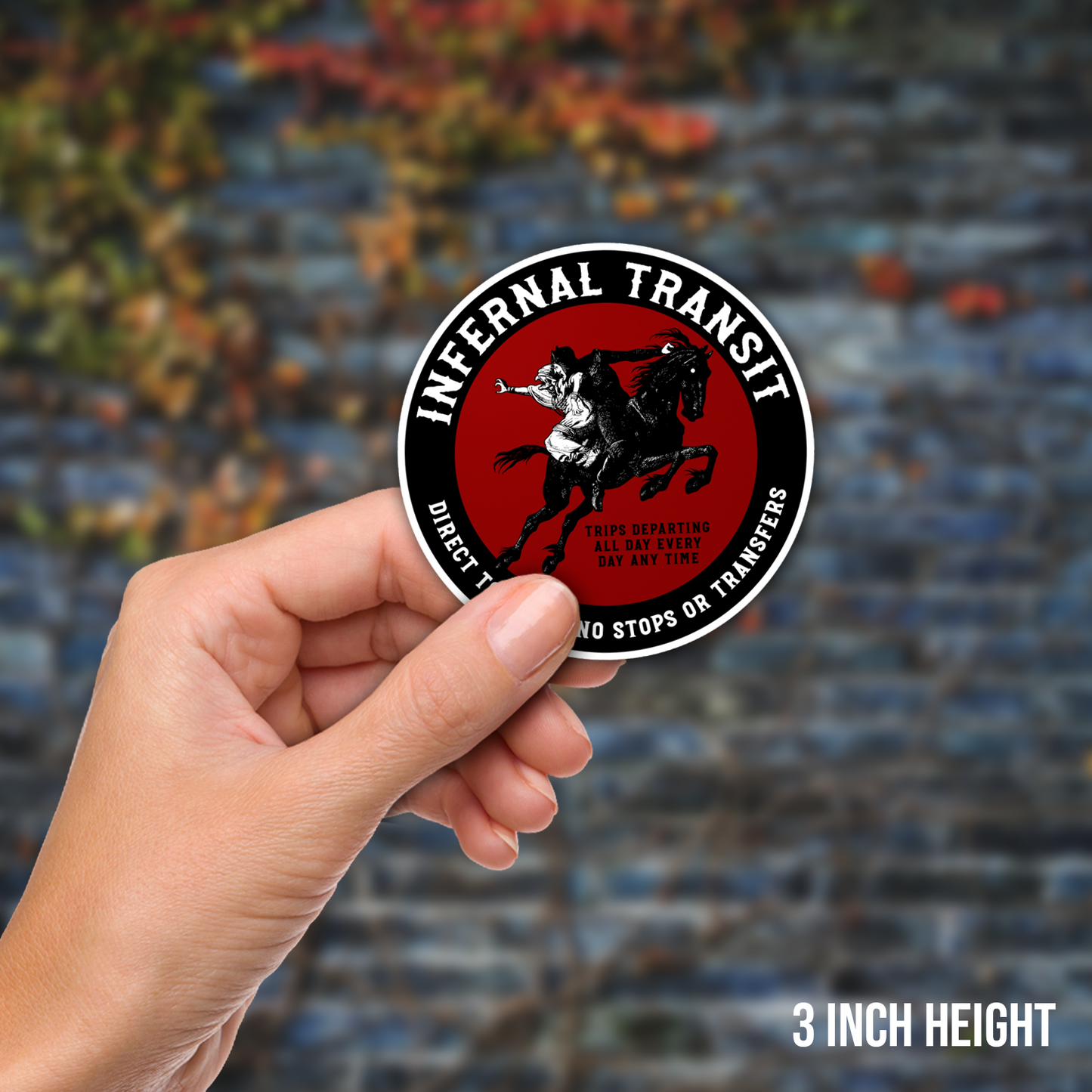 Infernal Transit Vinyl Sticker