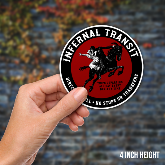 Infernal Transit Vinyl Sticker