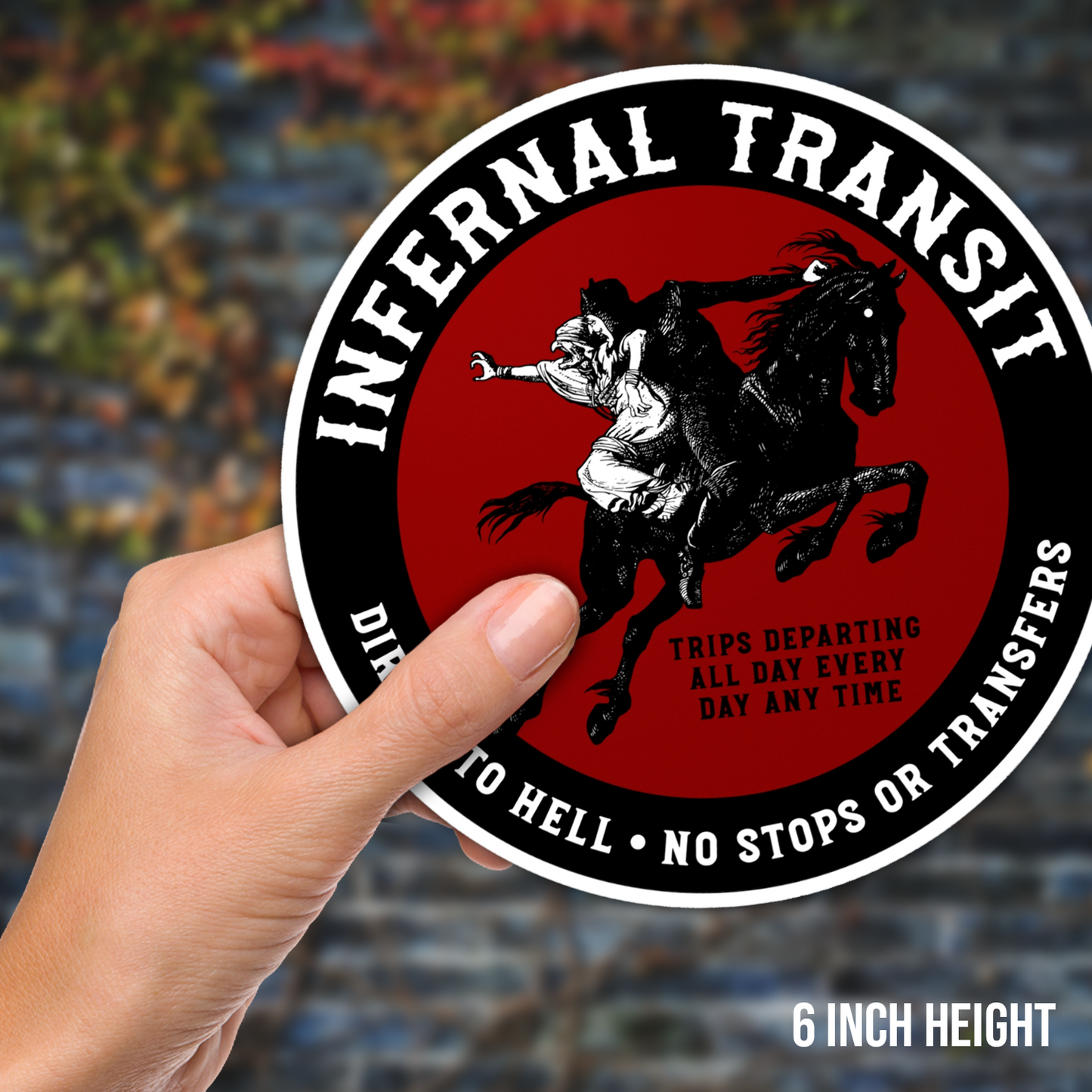 Infernal Transit Vinyl Sticker