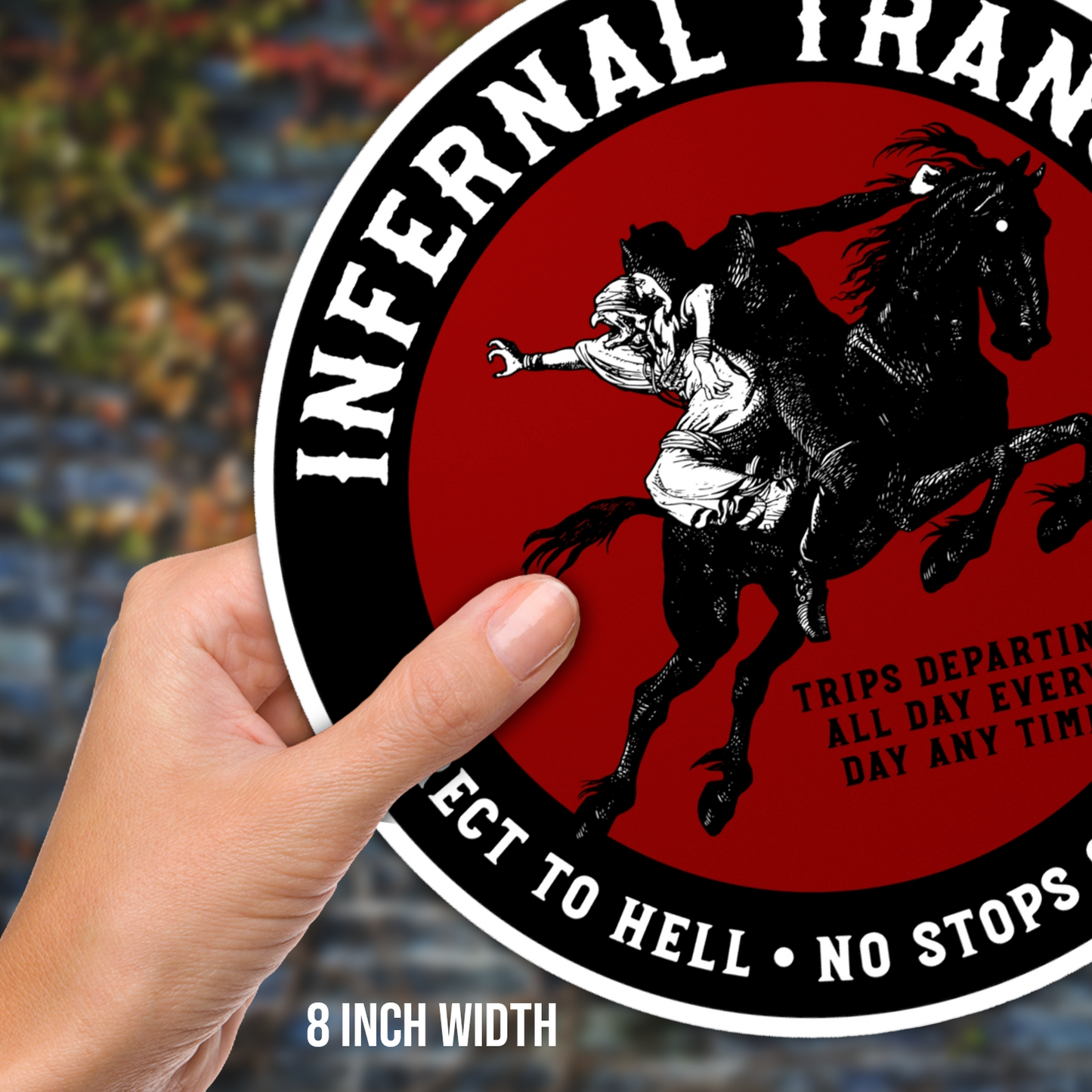 Infernal Transit Vinyl Sticker