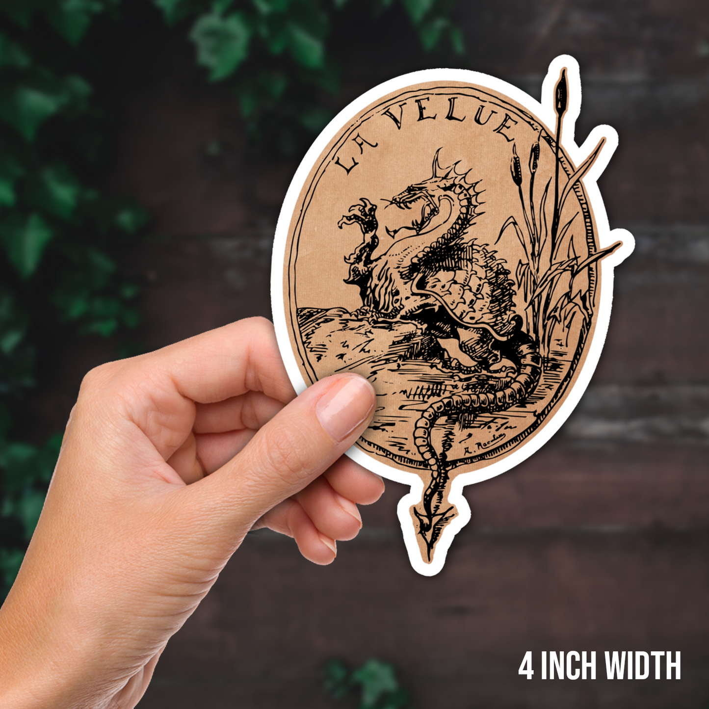 La Velue Medieval Monster Vinyl Sticker