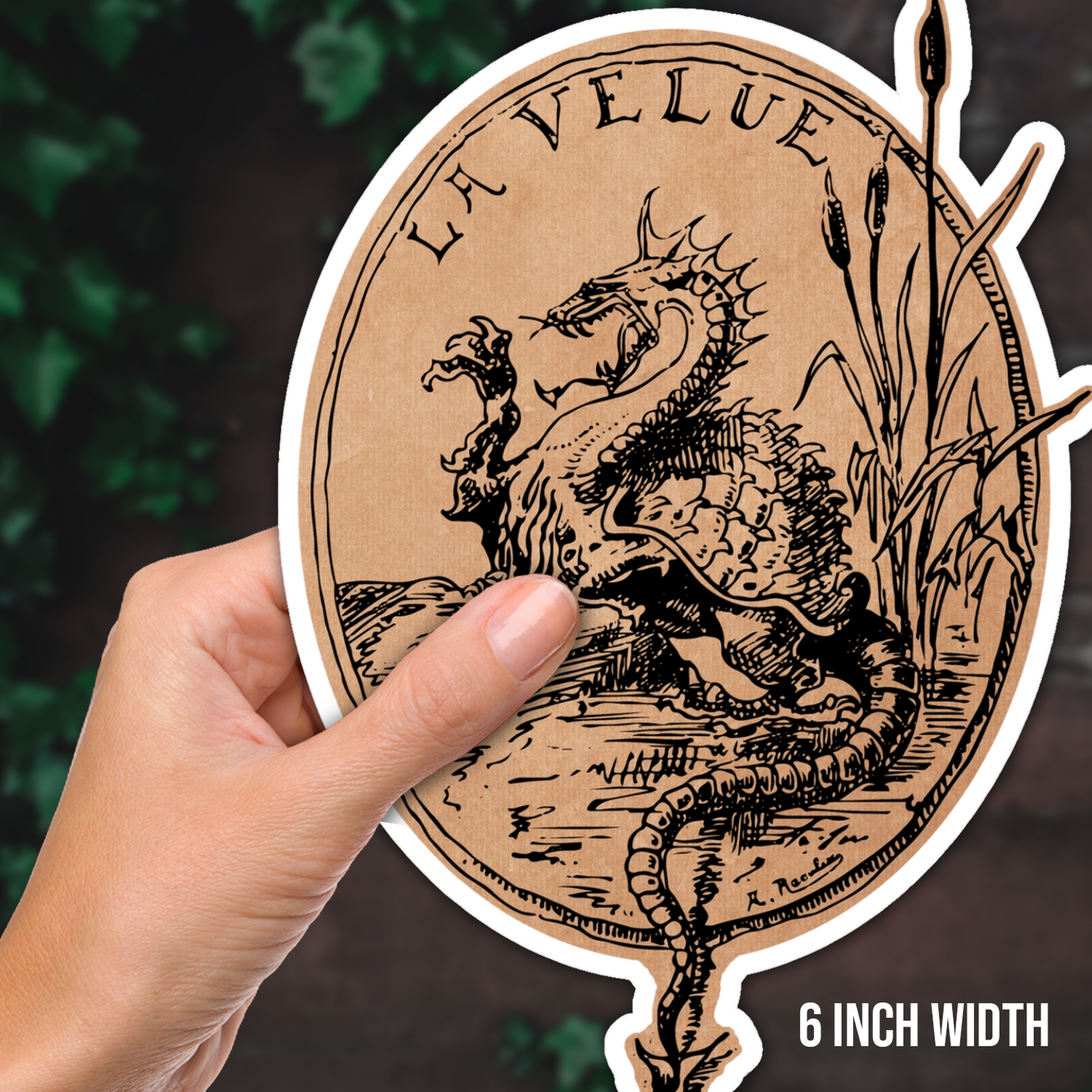 La Velue Medieval Monster Vinyl Sticker